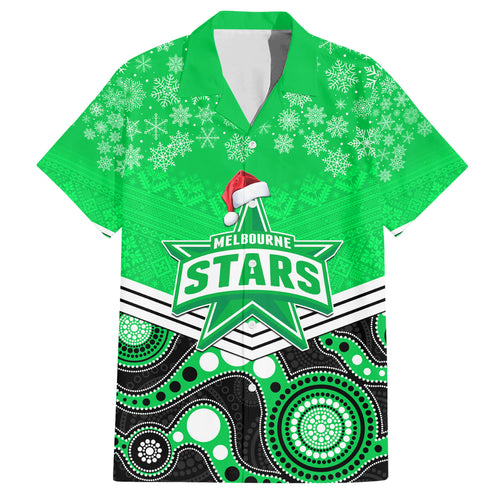 custom-melbourne-stars-cricket-christmas-hawaiian-shirt-merry-xmas-2023-indigenous-art