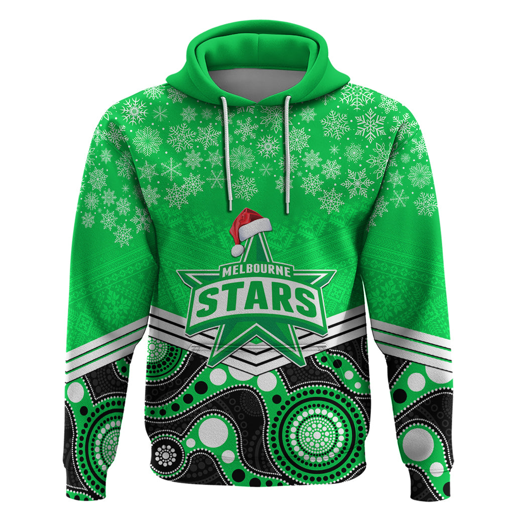custom-melbourne-stars-cricket-christmas-hoodie-merry-xmas-2023-indigenous-art