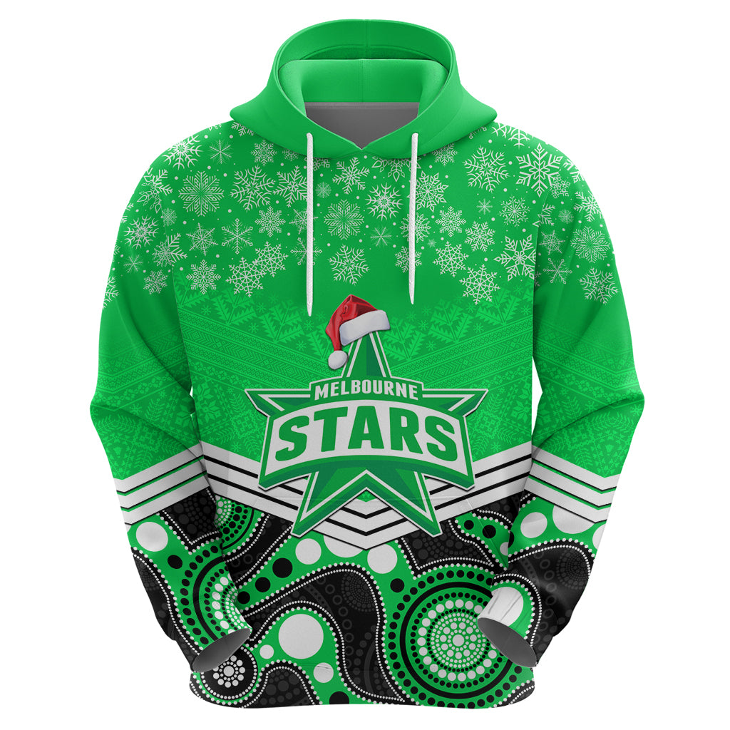 custom-melbourne-stars-cricket-christmas-hoodie-merry-xmas-2023-indigenous-art