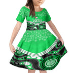 custom-melbourne-stars-cricket-christmas-kid-short-sleeve-dress-merry-xmas-2023-indigenous-art