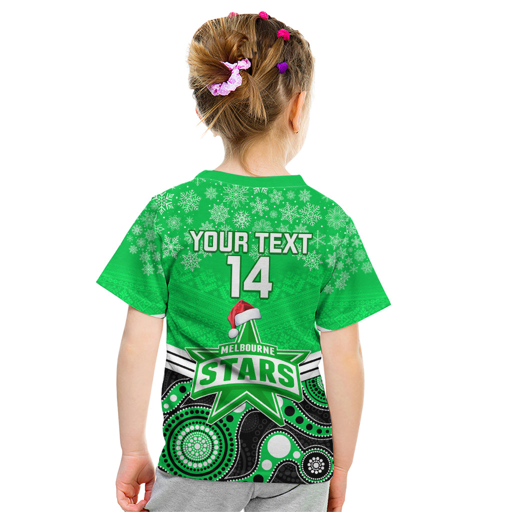 custom-melbourne-stars-cricket-christmas-kid-t-shirt-merry-xmas-2023-indigenous-art