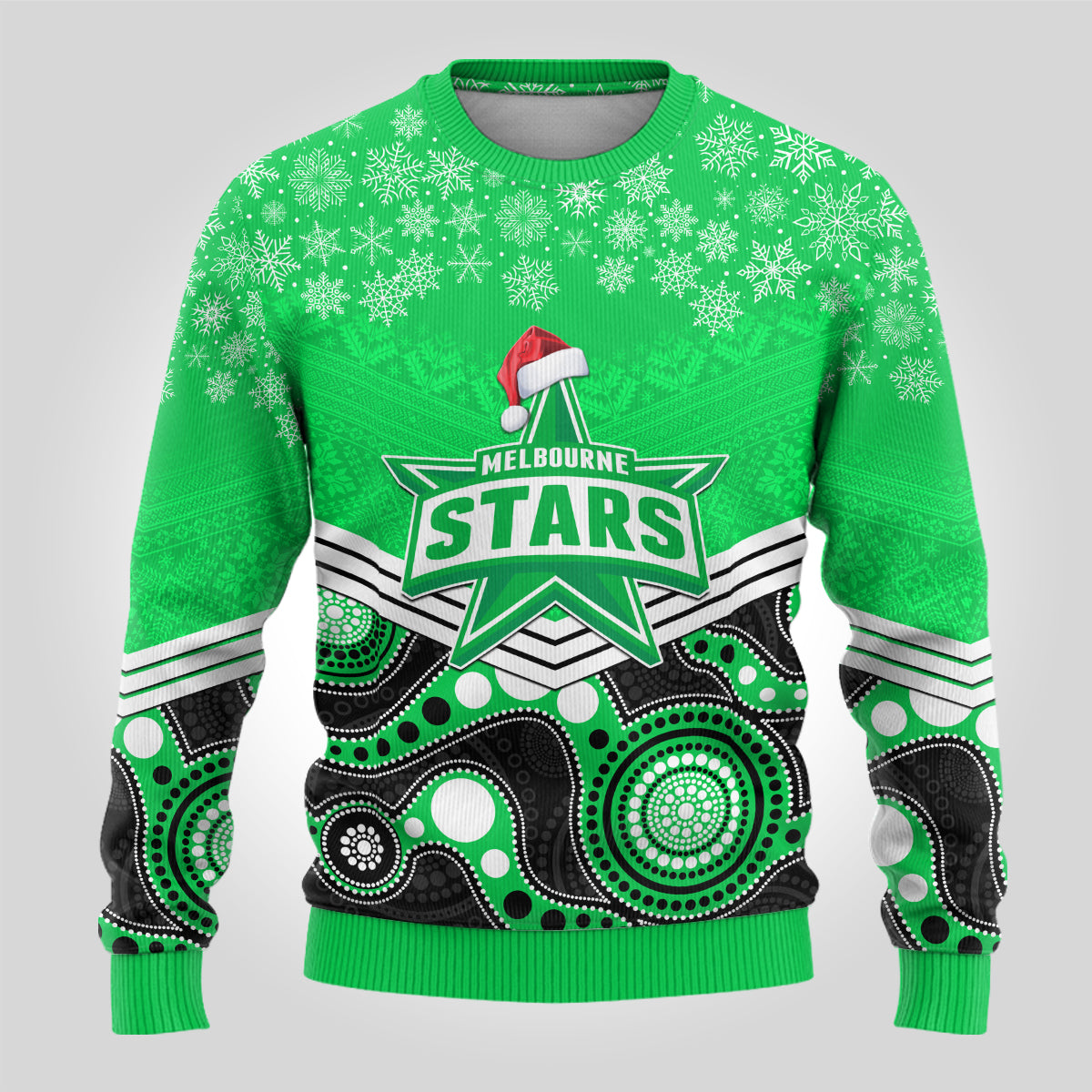 custom-melbourne-stars-cricket-christmas-ugly-christmas-sweater-merry-xmas-2023-indigenous-art