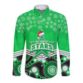 custom-melbourne-stars-cricket-christmas-long-sleeve-button-shirt-merry-xmas-2023-indigenous-art