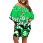 custom-melbourne-stars-cricket-christmas-off-shoulder-short-dress-merry-xmas-2023-indigenous-art