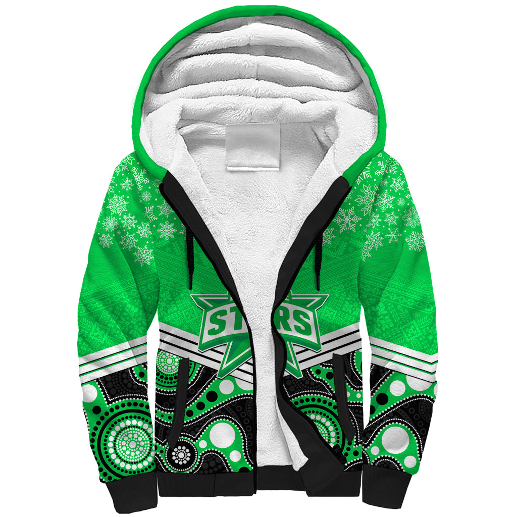 custom-melbourne-stars-cricket-christmas-sherpa-hoodie-merry-xmas-2023-indigenous-art