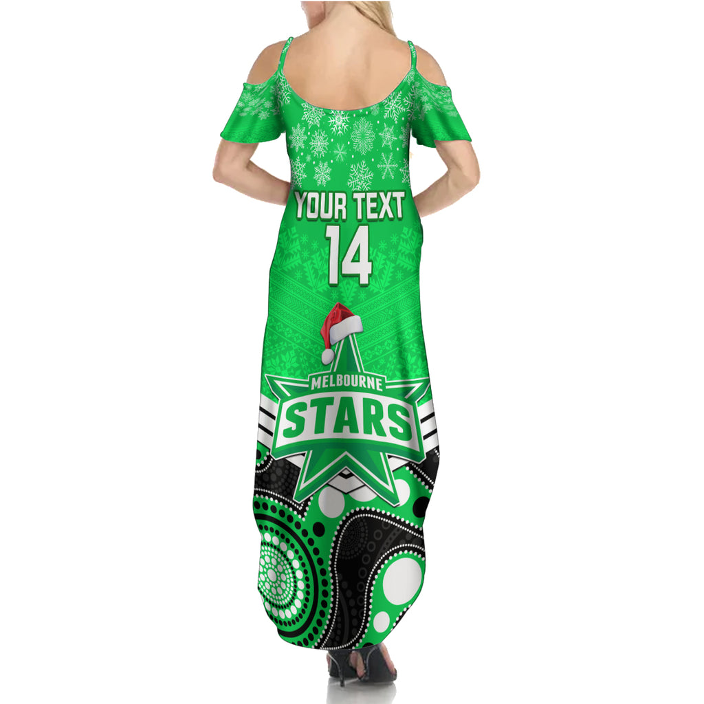 custom-melbourne-stars-cricket-christmas-summer-maxi-dress-merry-xmas-2023-indigenous-art
