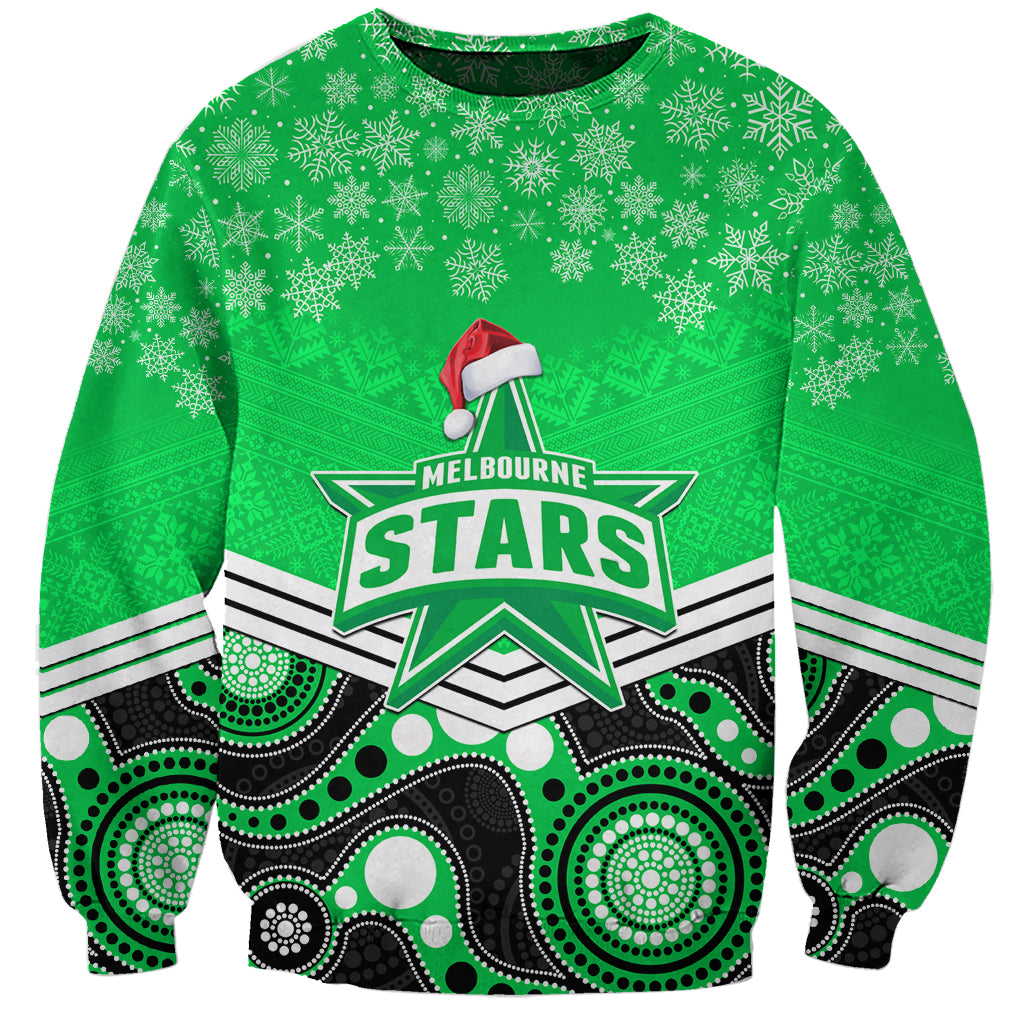 custom-melbourne-stars-cricket-christmas-sweatshirt-merry-xmas-2023-indigenous-art