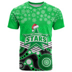custom-melbourne-stars-cricket-christmas-t-shirt-merry-xmas-2023-indigenous-art