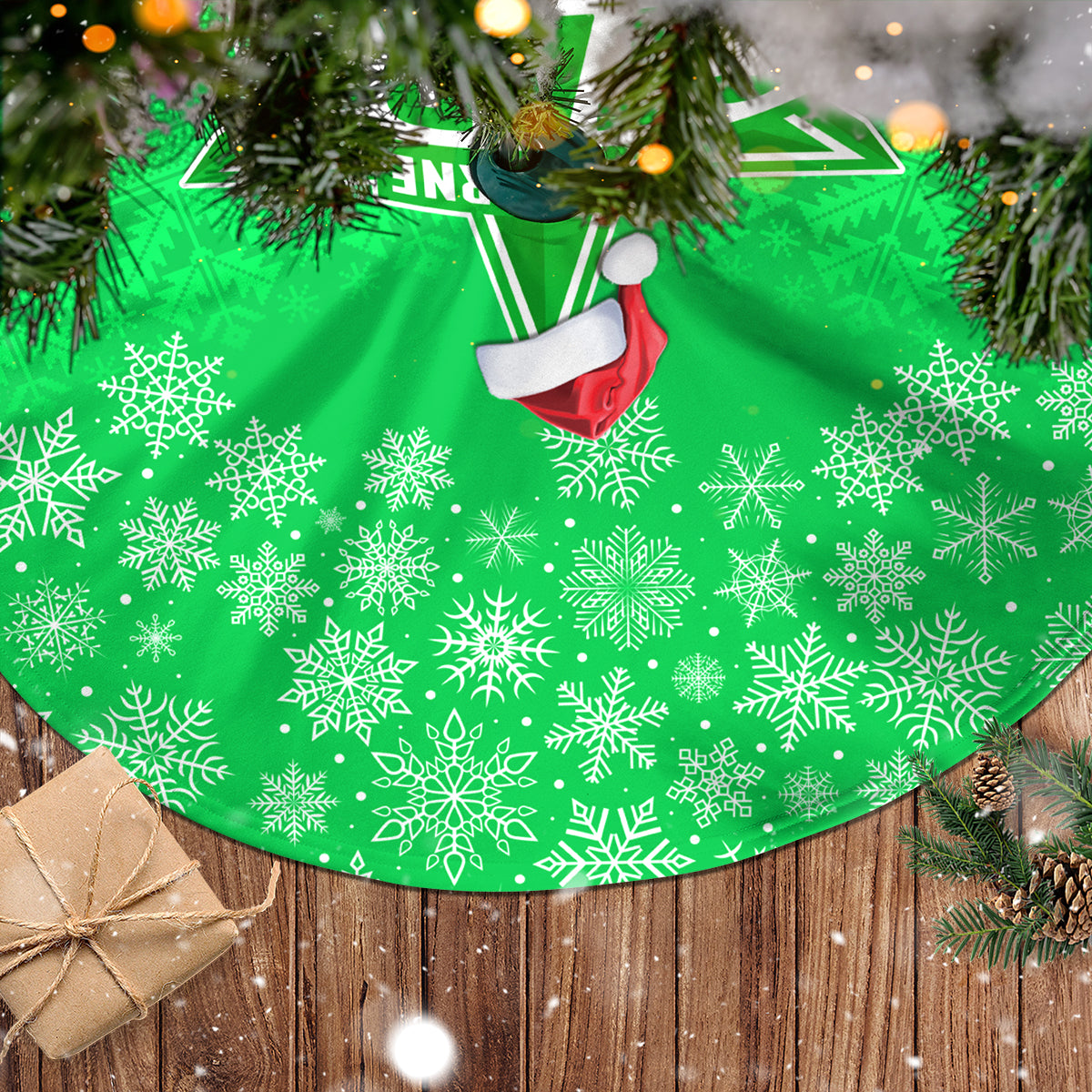 melbourne-stars-cricket-christmas-tree-skirt-merry-xmas-2023-indigenous-art