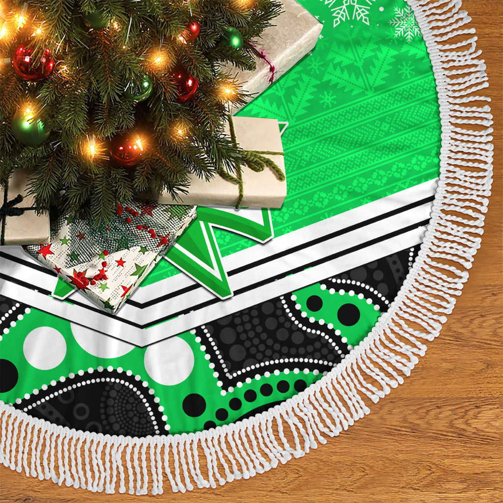 melbourne-stars-cricket-christmas-tree-skirt-merry-xmas-2023-indigenous-art