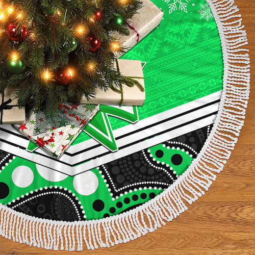 melbourne-stars-cricket-christmas-tree-skirt-merry-xmas-2023-indigenous-art