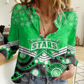 custom-melbourne-stars-cricket-christmas-women-casual-shirt-merry-xmas-2023-indigenous-art