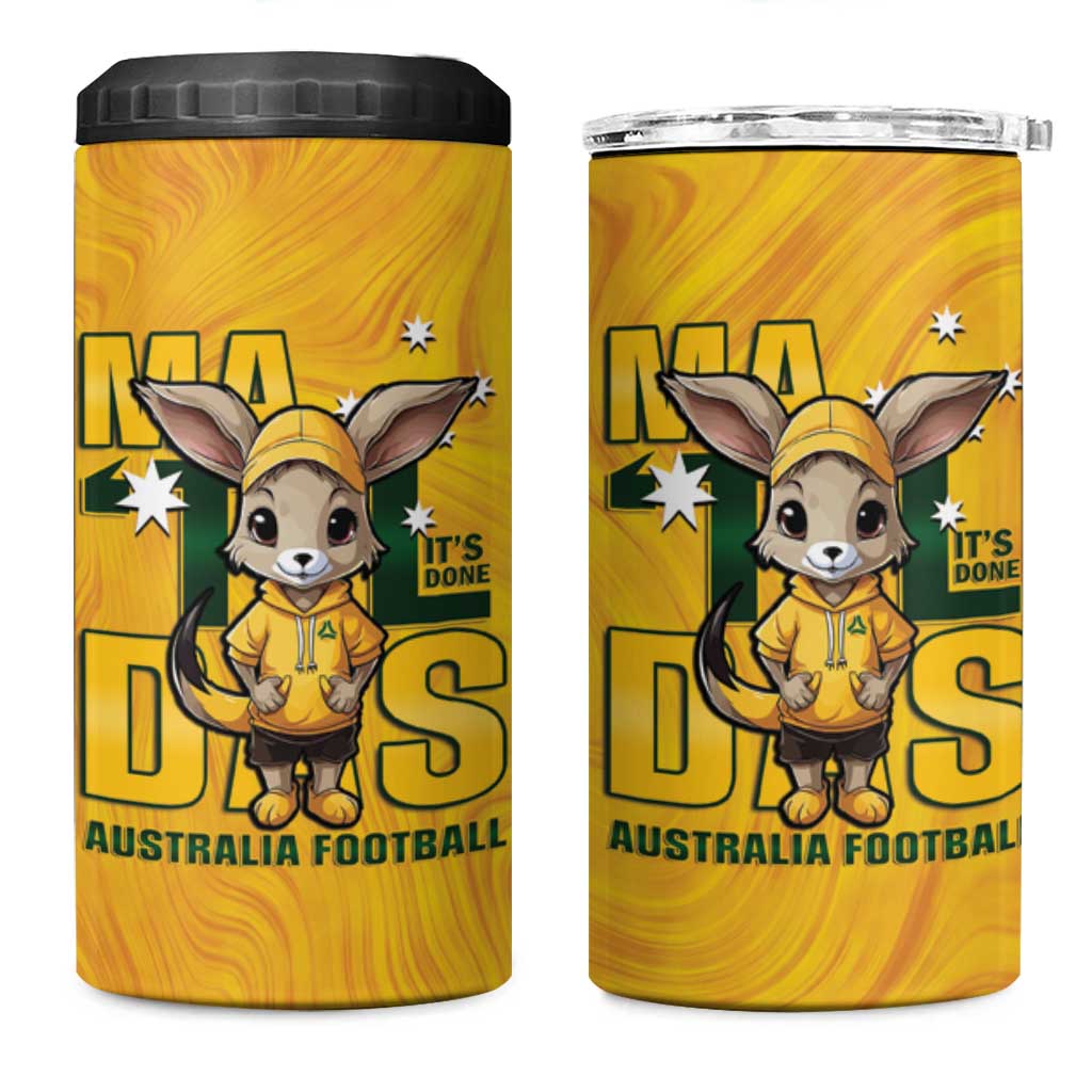 Matildas 4 in 1 Can Cooler Tumbler Australian Cute Mascot Unique Gold Version
