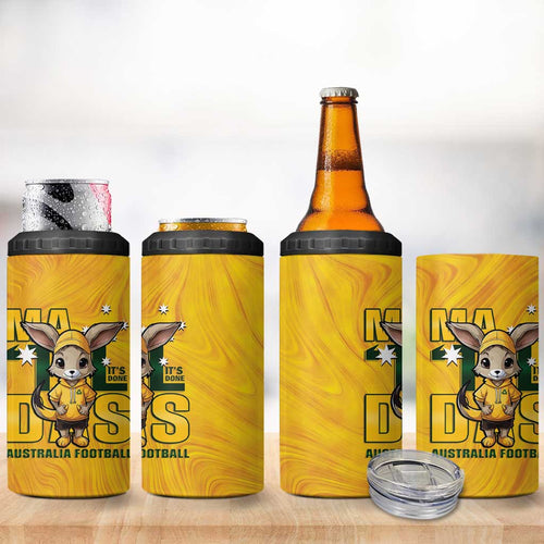 Matildas 4 in 1 Can Cooler Tumbler Australian Cute Mascot Unique Gold Version