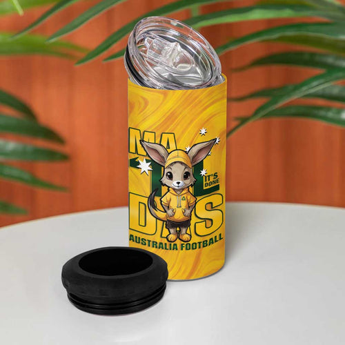 Matildas 4 in 1 Can Cooler Tumbler Australian Cute Mascot Unique Gold Version