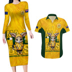 custom-matildas-couples-matching-long-sleeve-bodycon-dress-and-hawaiian-shirt-australian-cute-mascot-unique-gold-version