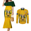 custom-matildas-couples-matching-mermaid-dress-and-long-sleeve-button-shirt-australian-cute-mascot-unique-gold-version