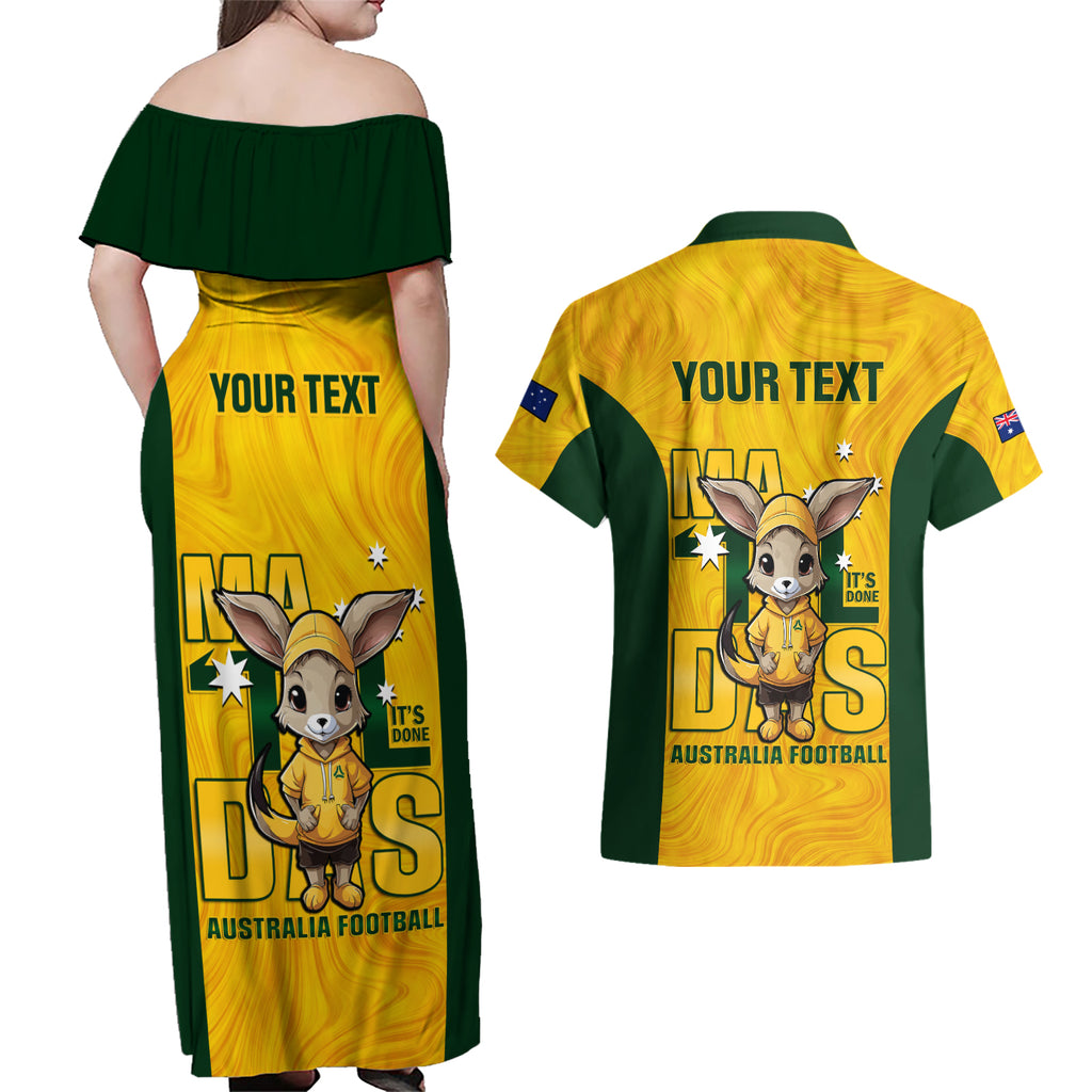 custom-matildas-couples-matching-off-shoulder-maxi-dress-and-hawaiian-shirt-australian-cute-mascot-unique-gold-version