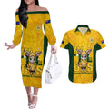 custom-matildas-couples-matching-off-the-shoulder-long-sleeve-dress-and-hawaiian-shirt-australian-cute-mascot-unique-gold-version