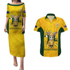 custom-matildas-couples-matching-puletasi-dress-and-hawaiian-shirt-australian-cute-mascot-unique-gold-version