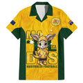 custom-matildas-family-matching-long-sleeve-bodycon-dress-and-hawaiian-shirt-australian-cute-mascot-unique-gold-version