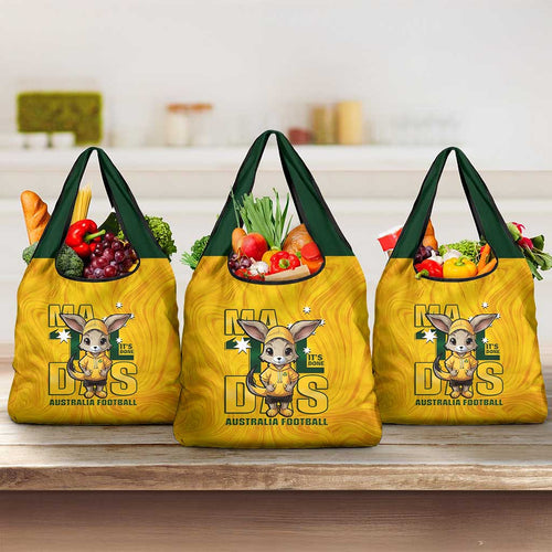 Gold Matildas Grocery Bag Australian Cute Mascot Unique