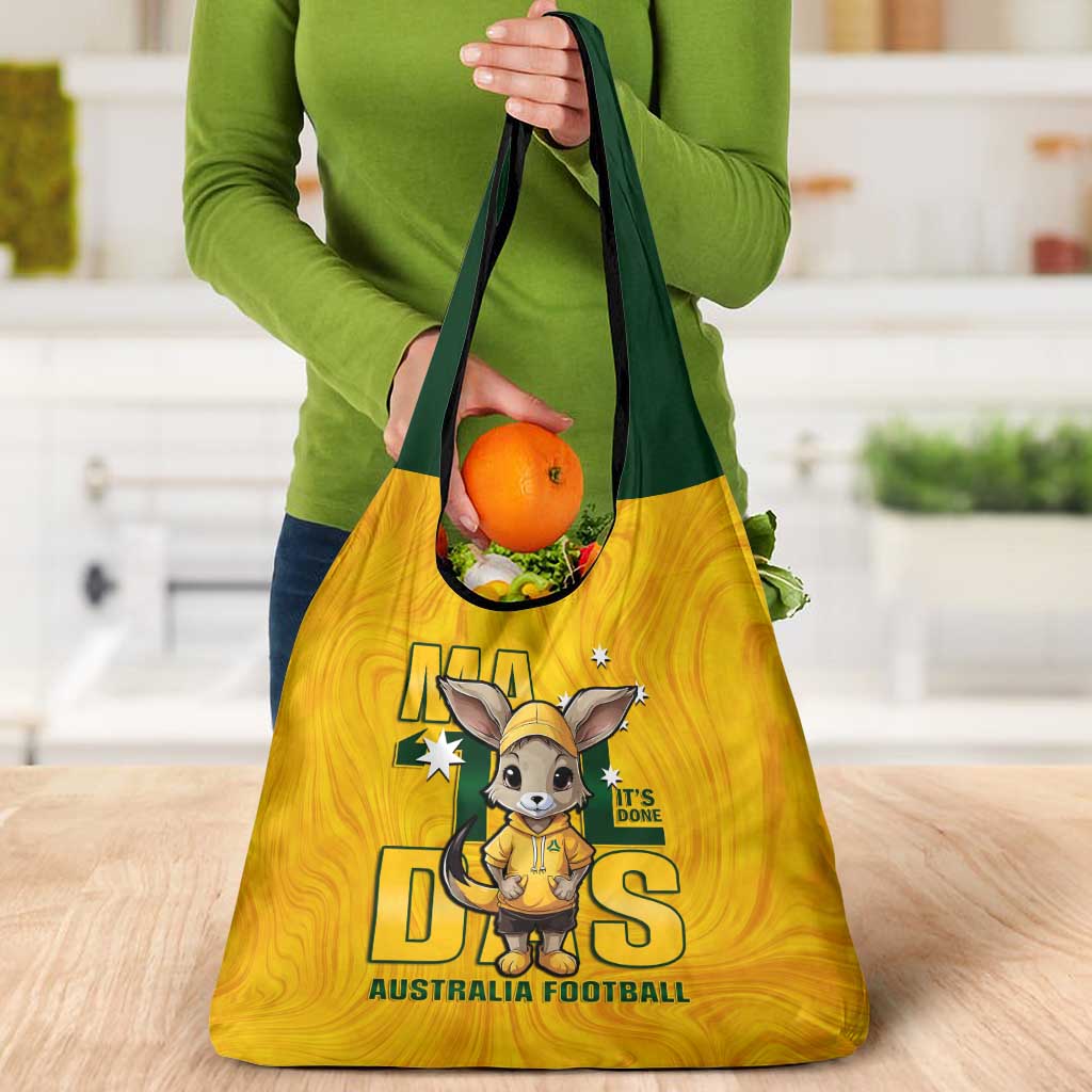 Gold Matildas Grocery Bag Australian Cute Mascot Unique