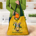 Gold Matildas Grocery Bag Australian Cute Mascot Unique
