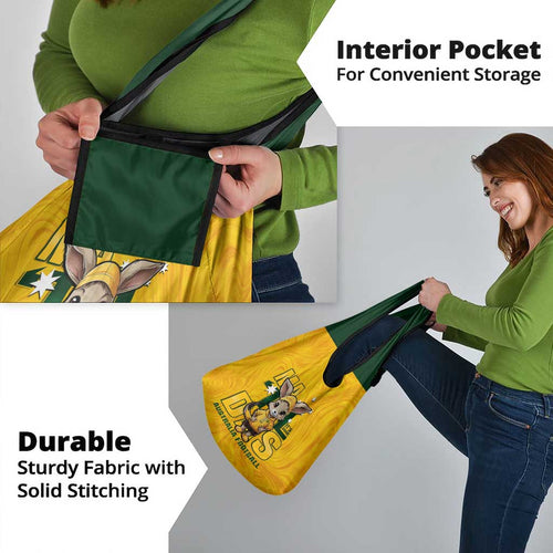 Gold Matildas Grocery Bag Australian Cute Mascot Unique