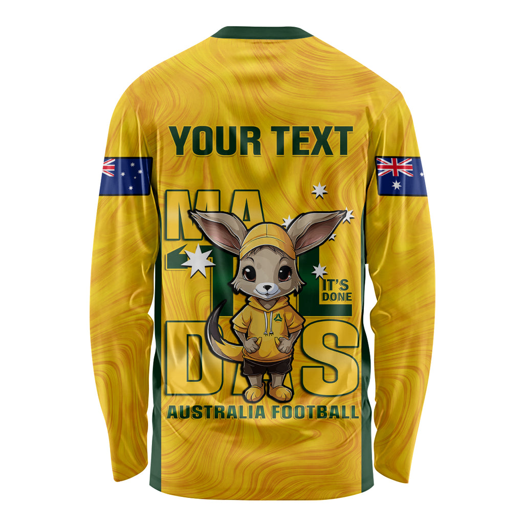 custom-matildas-long-sleeve-shirt-australian-cute-mascot-unique-gold-version