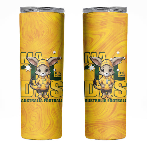 Matildas Skinny Tumbler Australian Cute Mascot Unique Gold Version