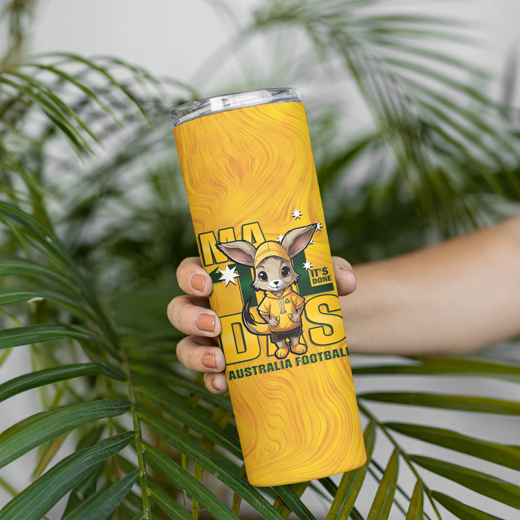 Matildas Skinny Tumbler Australian Cute Mascot Unique Gold Version