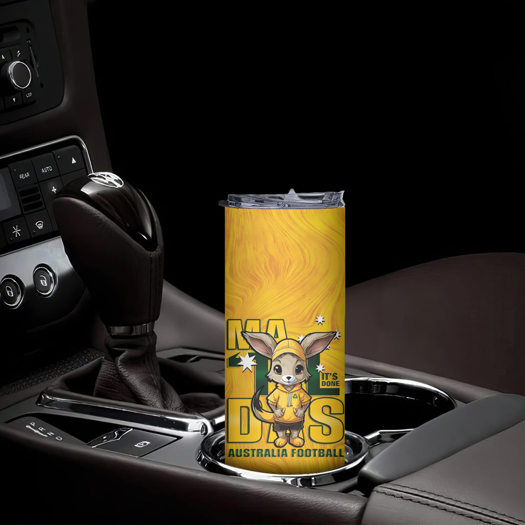 Matildas Skinny Tumbler Australian Cute Mascot Unique Gold Version