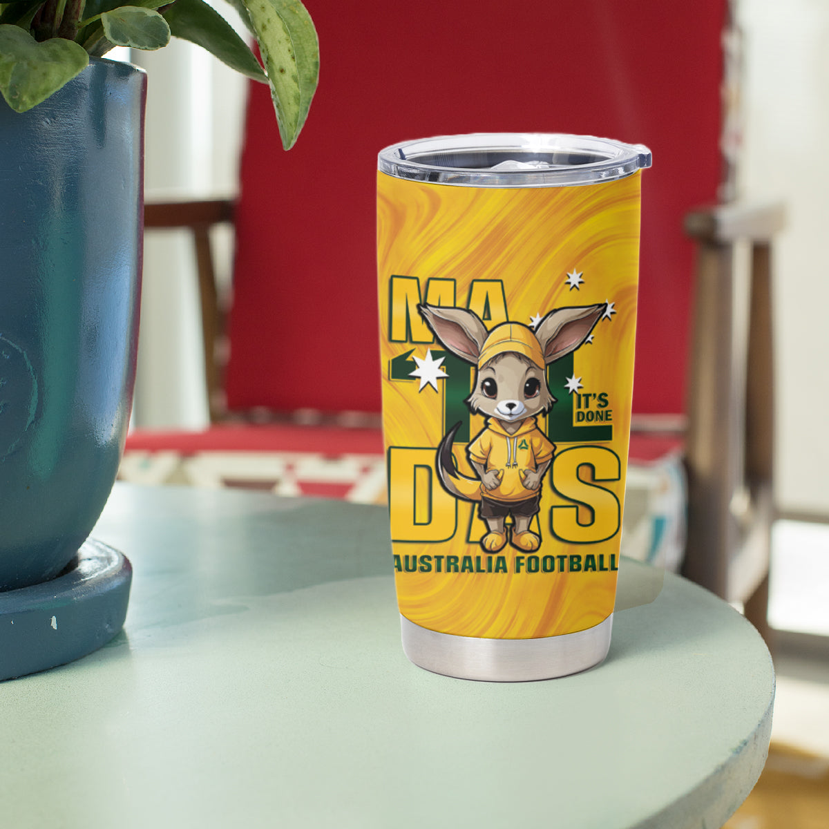 Matildas Tumbler Cup Australian Cute Mascot Unique Gold Version