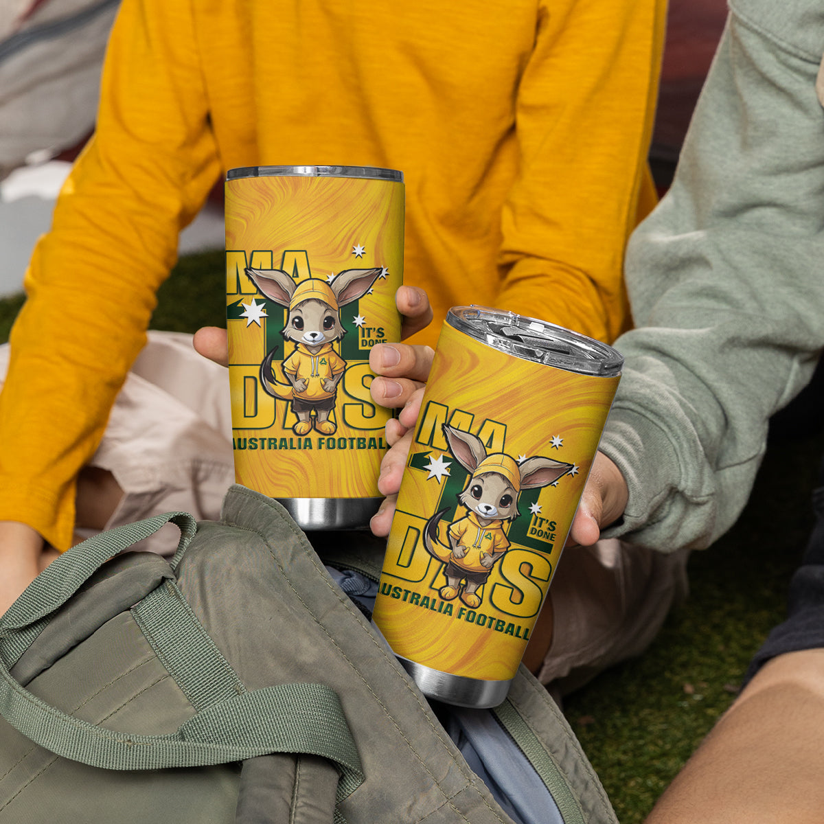 Matildas Tumbler Cup Australian Cute Mascot Unique Gold Version