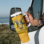 Matildas Tumbler With Handle Australian Cute Mascot Unique Gold Version