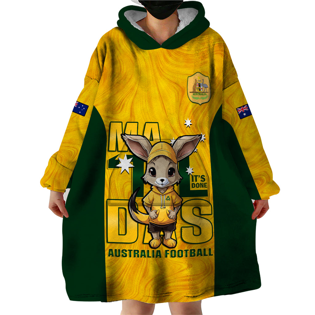 custom-matildas-wearable-blanket-hoodie-australian-cute-mascot-unique-gold-version