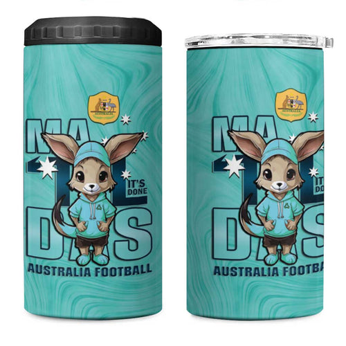 Matildas 4 in 1 Can Cooler Tumbler Australian Cute Mascot Unique Turquosie Version