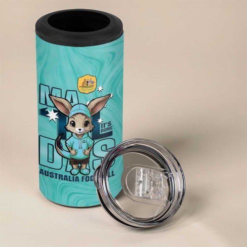 Matildas 4 in 1 Can Cooler Tumbler Australian Cute Mascot Unique Turquosie Version