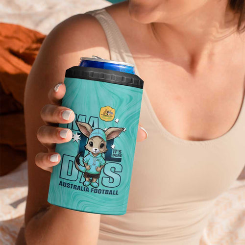 Matildas 4 in 1 Can Cooler Tumbler Australian Cute Mascot Unique Turquosie Version