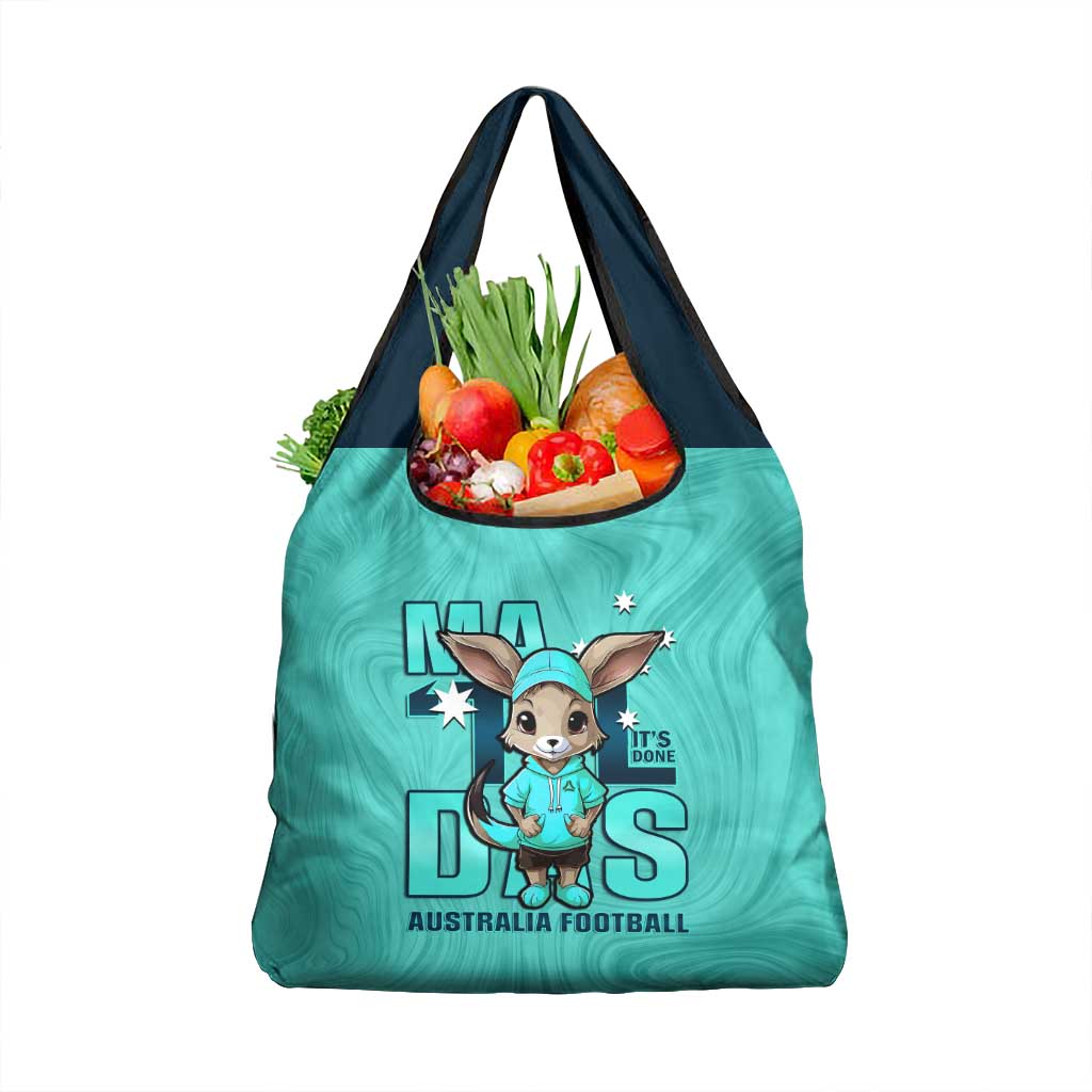 Turquoise Matildas Grocery Bag Australian Cute Mascot Unique