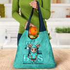 Turquoise Matildas Grocery Bag Australian Cute Mascot Unique
