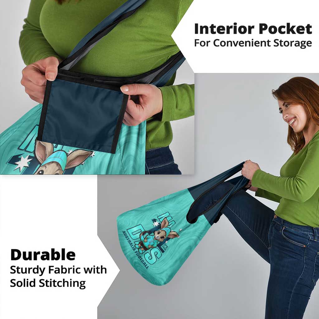 Turquoise Matildas Grocery Bag Australian Cute Mascot Unique