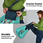Turquoise Matildas Grocery Bag Australian Cute Mascot Unique