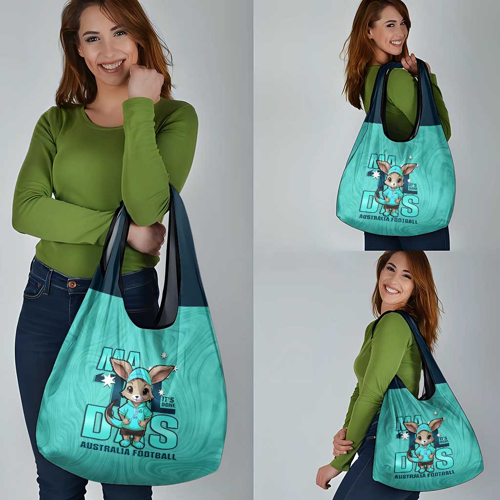 Turquoise Matildas Grocery Bag Australian Cute Mascot Unique