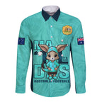 custom-matildas-long-sleeve-button-shirt-australian-cute-mascot-unique-turquosie-version