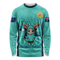 custom-matildas-long-sleeve-shirt-australian-cute-mascot-unique-turquosie-version