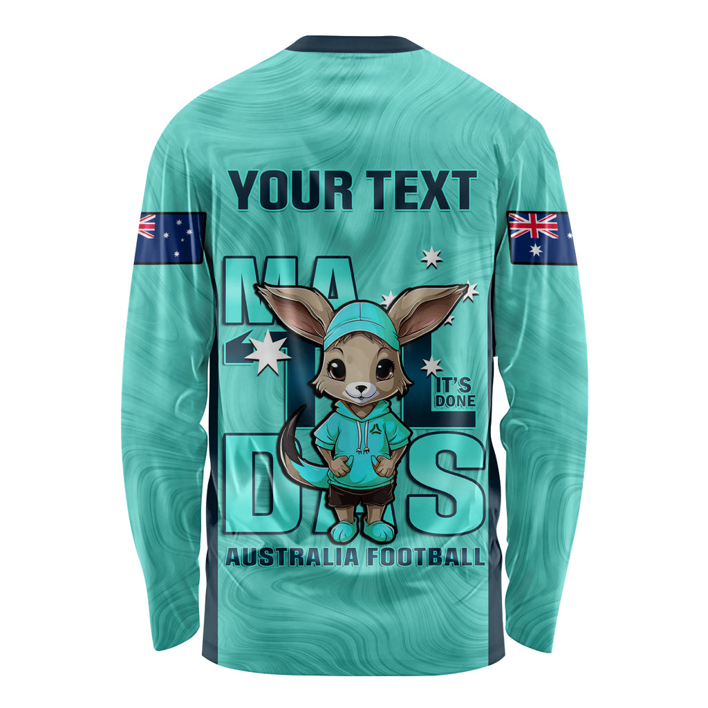custom-matildas-long-sleeve-shirt-australian-cute-mascot-unique-turquosie-version