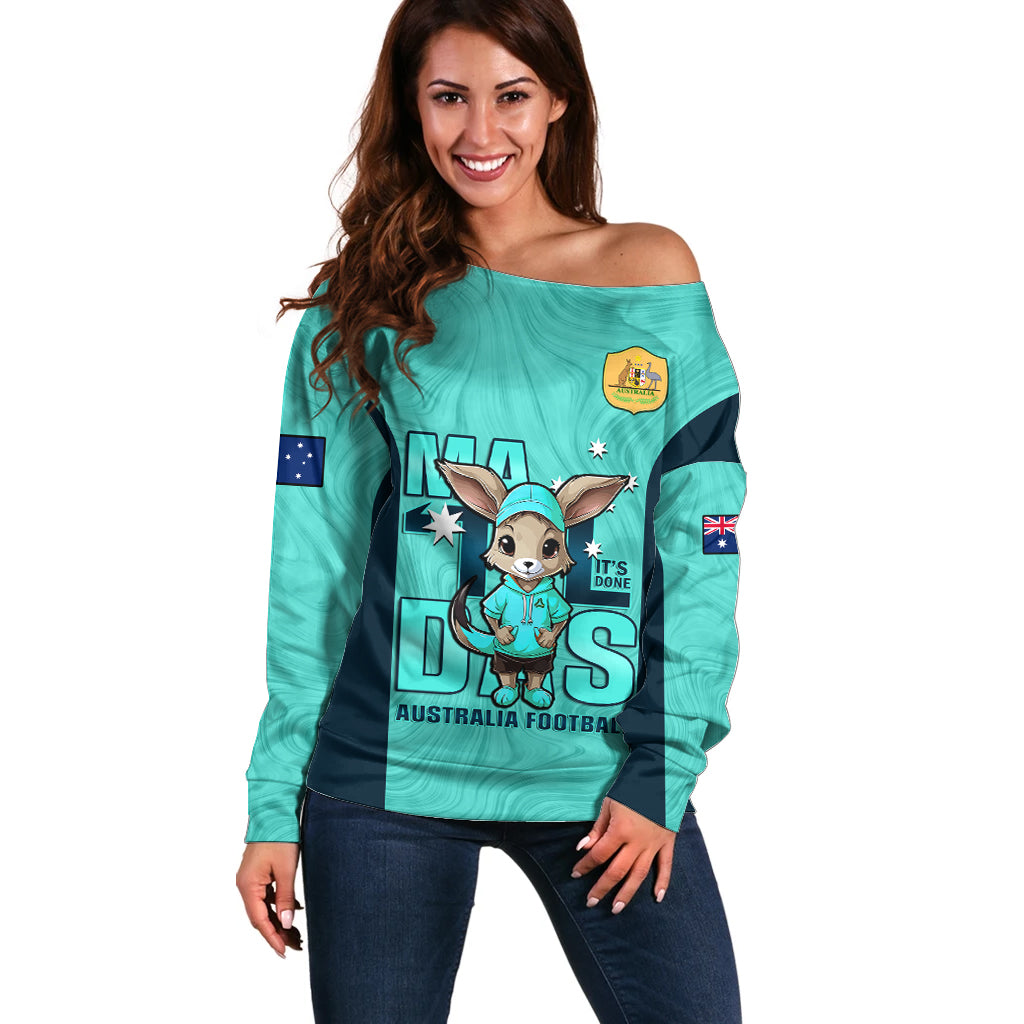custom-matildas-off-shoulder-sweater-australian-cute-mascot-unique-turquosie-version