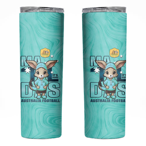 Matildas Skinny Tumbler Australian Cute Mascot Unique Turquosie Version